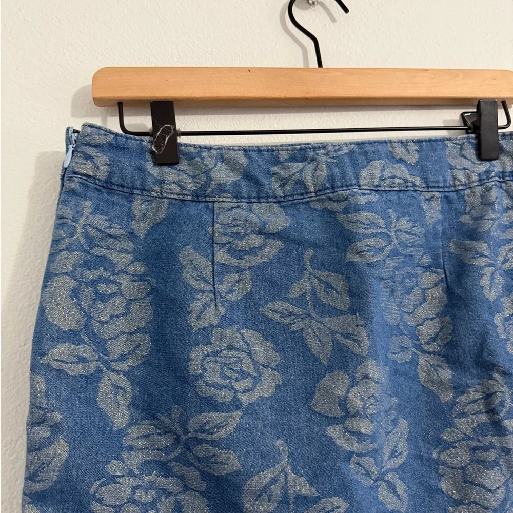 Abercrombie‎ & Fitch - Gold & Denim Mini Skirt